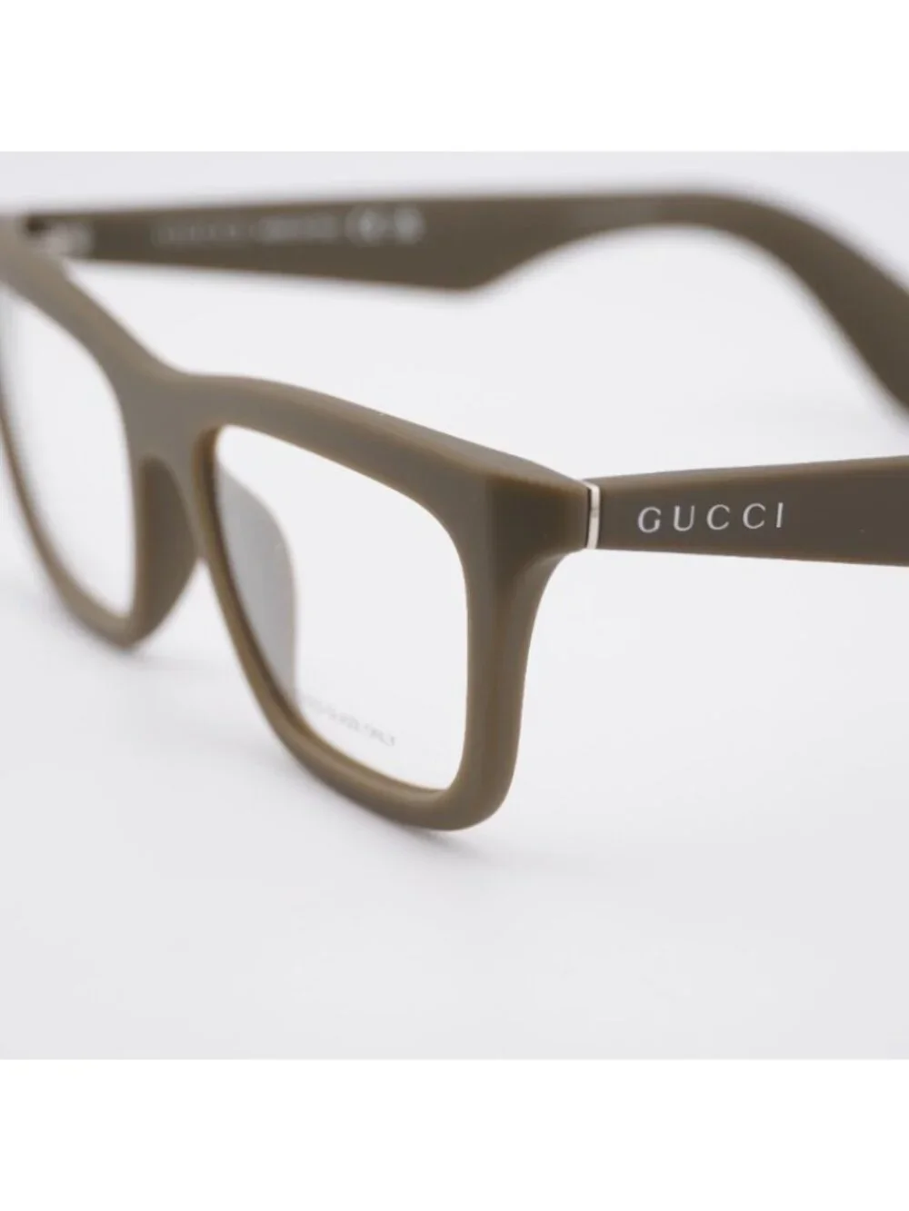 Gucci GG1933O 004 Eyeglasses Military Green 53mm Square Frame